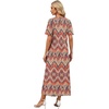 image:imageWIHOLL Womens Maxi Dresses V Neck Vacation Beach Sundresses Floral Travel Summer DressFloral Boho 1