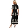 image:imageWIHOLL Womens Maxi Dresses V Neck Vacation Beach Sundresses Floral Travel Summer DressFloral Boho 2