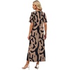 image:imageWIHOLL Womens Maxi Dresses V Neck Vacation Beach Sundresses Floral Travel Summer DressFloral Ripple