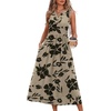image:imageWIHOLL Womens Summer Dresses Maxi Dress Vacation Beach Sundresses 2026 with PocketsFloral Black Flowers