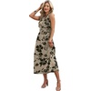 image:imageWIHOLL Womens Summer Dresses Maxi Dress Vacation Beach Sundresses 2026 with PocketsFloral Black Flowers