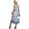image:imageWIHOLL Womens Summer Dresses Maxi Dress Vacation Beach Sundresses 2026 with PocketsFloral Blue and White Porcelain