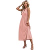 image:imageWIHOLL Womens Summer Dresses Maxi Dress Vacation Beach Sundresses 2026 with PocketsFloral Pink Polka Dot