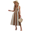 image:imageWIHOLL Womens Summer Dresses Maxi Dress Vacation Beach Sundresses 2026 with PocketsFloral Vertical Striped