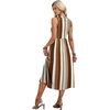 image:imageWIHOLL Womens Summer Dresses Maxi Dress Vacation Beach Sundresses 2026 with PocketsFloral Vertical Striped