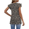 image:imageWIHOLL Womens Summer Tops 2026 Babydoll Shirts Ruffle Sleeve Spring Outfits Dressy Casual BlousesFloral Black
