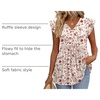 image:imageWIHOLL Womens Summer Tops 2026 Babydoll Shirts Ruffle Sleeve Spring Outfits Dressy Casual BlousesFloral Pink