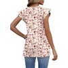 image:imageWIHOLL Womens Summer Tops 2026 Babydoll Shirts Ruffle Sleeve Spring Outfits Dressy Casual BlousesFloral Pink
