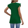 image:imageWIHOLL Womens Summer Tops 2026 Babydoll Shirts Ruffle Sleeve Spring Outfits Dressy Casual BlousesGreen