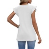 image:imageWIHOLL Womens Summer Tops 2026 Babydoll Shirts Ruffle Sleeve Spring Outfits Dressy Casual BlousesWhite