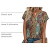 image:imageWIHOLL Womens Summer Tops 2026 Cap Short Sleeve Shirts V Neck Tshirts Spring Blouses Beach Vacation ClothesPrint 01
