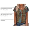 image:imageWIHOLL Womens Summer Tops Cap Short Sleeve Shirts Button Down Blouses U Neck T Shirts Fashion ClothingMuticolored