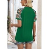 image:imageWIHOLL Womens Summer Tops Color Block Short Sleeve Raglan Shirts Spring Fashion Clothes Vacation OutfitsGraphic Green
