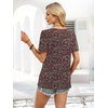 image:imageWIHOLL Womens Summer Tops Short Sleeve Shirts Square Neck Spring Outfits 2026 Fashion Clothing BlousesFloral 2