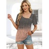 image:imageWIHOLL Womens Summer Tops Short Sleeve Shirts Square Neck Spring Outfits 2026 Fashion Clothing BlousesPattern 1
