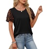 image:imageWIHOLL Womens Summer Tops Trendy Ruffle Sleeve Shirts Casual Chiffon Blouses Beach Vacation Clothes0vintage Leopard