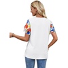 image:imageWIHOLL Womens Summer Tops Trendy Ruffle Sleeve Shirts Casual Chiffon Blouses Beach Vacation Clothes1colorful Bloom