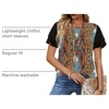 image:imageWIHOLL Womens Summer Tops Trendy Ruffle Sleeve Shirts Casual Chiffon Blouses Beach Vacation Clothes1ethnic Print
