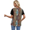 image:imageWIHOLL Womens Summer Tops Trendy Ruffle Sleeve Shirts Casual Chiffon Blouses Beach Vacation Clothes1ethnic Print