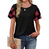 image:imageWIHOLL Womens Summer Tops Trendy Ruffle Sleeve Shirts Casual Chiffon Blouses Beach Vacation ClothesRose