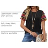 image:imageWIHOLL Womens Summer Tops Trendy Ruffle Sleeve Shirts Casual Chiffon Blouses Beach Vacation ClothesVintage Boho