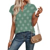 image:imageWIHOLL Womens Summer Tops V Neck T Shirts Cap Sleeve Business Casual Outfits Loose Fit Beach Vacation Clothes Basic Tees4green Snowflake