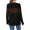 image:imageWIHOLL Womens Sweaters Trendy Color Block Tops Long Sleeve Shirts Fall Outfits Early Fall Fashion 2026 Winter ClothingLeopard