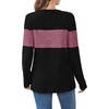 image:imageWIHOLL Womens Sweaters Trendy Color Block Tops Long Sleeve Shirts Fall Outfits Early Fall Fashion 2026 Winter ClothingPurple