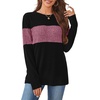 image:imageWIHOLL Womens Sweaters Trendy Color Block Tops Long Sleeve Shirts Fall Outfits Early Fall Fashion 2026 Winter ClothingPurple