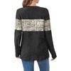 image:imageWIHOLL Womens Sweaters Trendy Color Block Tops Long Sleeve Shirts Fall Outfits Early Fall Fashion 2026 Winter ClothingUnique Beige Print