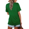 image:imageWIHOLL Womens Tops Casual Short Sleeve V Neck Summer T Shirts Fashion Spring Clothes0green