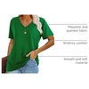 image:imageWIHOLL Womens Tops Casual Short Sleeve V Neck Summer T Shirts Fashion Spring Clothes0green