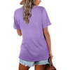 image:imageWIHOLL Womens Tops Casual Short Sleeve V Neck Summer T Shirts Fashion Spring Clothes3lavender