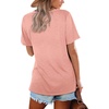 image:imageWIHOLL Womens Tops Casual Short Sleeve V Neck Summer T Shirts Fashion Spring Clothes3pink