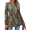 image:imageWIHOLL Womens Tops Long Sleeve Fall Shirts Babydoll Peplum Tops for Women V Neck Tunic Dressy Casual BlousesEthnic