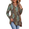 image:imageWIHOLL Womens Tops Long Sleeve Fall Shirts Babydoll Peplum Tops for Women V Neck Tunic Dressy Casual BlousesEthnic