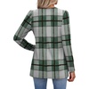 image:imageWIHOLL Womens Tops Long Sleeve Fall Shirts Babydoll Peplum Tops for Women V Neck Tunic Dressy Casual BlousesPlaid Green