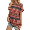 image:imageWIHOLL Womens Tops Short Sleeve Shirts Summer Outfits 2026 Spring Dressy Casual Clothes ClothingBoho Stripes