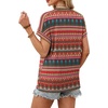 image:imageWIHOLL Womens Tops Short Sleeve Shirts Summer Outfits 2026 Spring Dressy Casual Clothes ClothingBoho Stripes