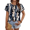 image:imageWIHOLL Womens Tops Short Sleeve Shirts Summer Outfits 2026 Spring Dressy Casual Clothes ClothingDye Tie