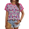 image:imageWIHOLL Womens Tops Short Sleeve Shirts Summer Outfits 2026 Spring Dressy Casual Clothes ClothingPink Print