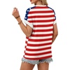 image:imageWIHOLL Womens Tops Short Sleeve Shirts Summer Outfits 2026 Spring Dressy Casual Clothes ClothingUsa Flag