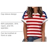 image:imageWIHOLL Womens Tops Short Sleeve Shirts Summer Outfits 2026 Spring Dressy Casual Clothes ClothingUsa Flag