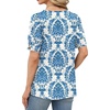 image:imageWIHOLL Womens Tops Summer Short Sleeve Shirts Square Neck Spring Outfits 2026 Fashion Clothing BlousesBoho Blue