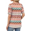 image:imageWIHOLL Womens Tops Summer Short Sleeve Shirts Square Neck Spring Outfits 2026 Fashion Clothing BlousesBoho Stripes