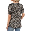 image:imageWIHOLL Womens Tops Summer Short Sleeve Shirts Square Neck Spring Outfits 2026 Fashion Clothing BlousesFloral Black