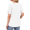 image:imageWIHOLL Womens Tops Summer Short Sleeve Shirts Square Neck Spring Outfits 2026 Fashion Clothing BlousesWhite
