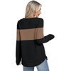 image:imageWIHOLL Womens Waffle Knit Tunic Tops Fall Long Sleeve Shirts Curved HemZbblackbrown