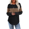 image:imageWIHOLL Womens Waffle Knit Tunic Tops Fall Long Sleeve Shirts Curved HemZbblackbrown