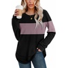 image:imageWIHOLL Womens Waffle Knit Tunic Tops Fall Long Sleeve Shirts Curved HemZbblacklotus Purple